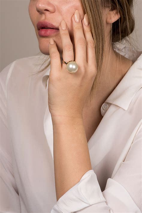 dior pearl ring|christian Dior pearl ring.